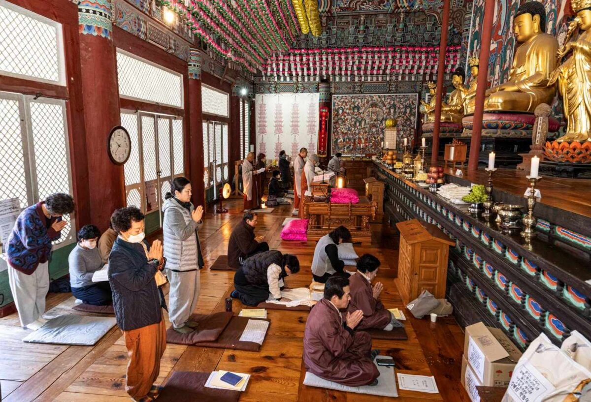 정초기도 회향 - 대웅전