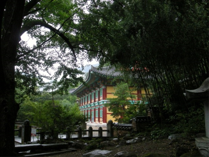 雨中의 성보박물관