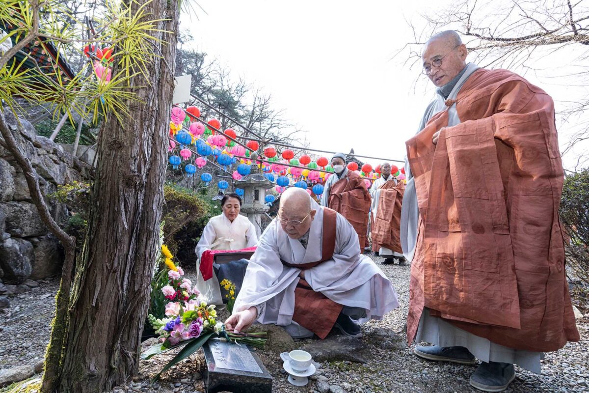 고산대선사 3주기 열반다례 - 고산스님 나무