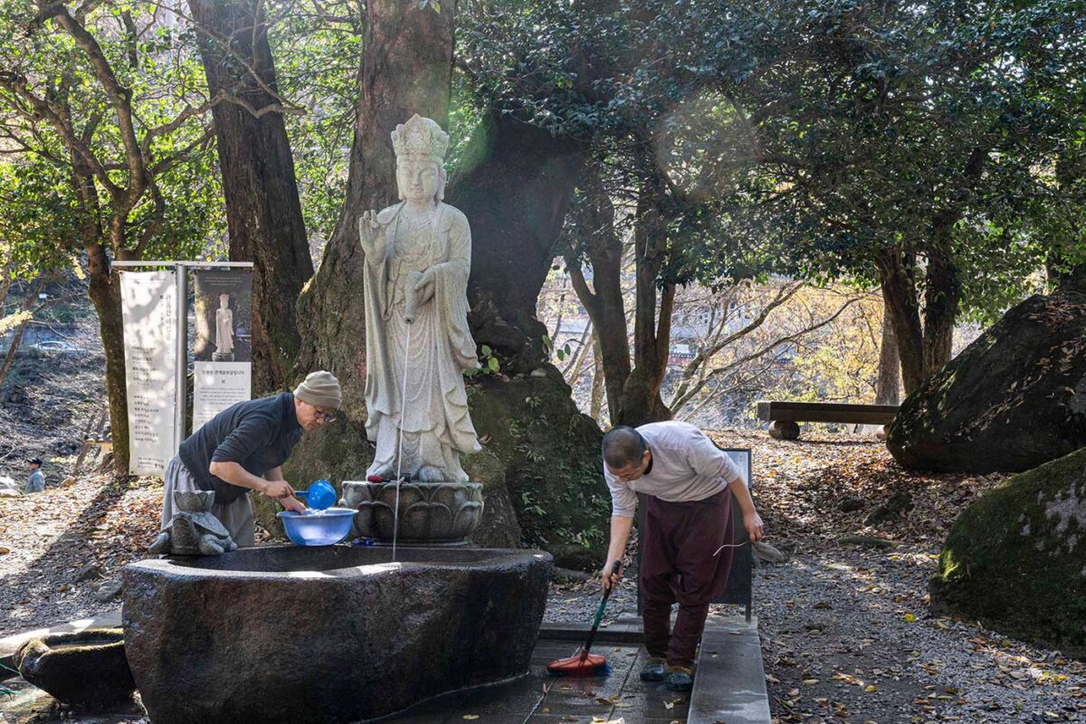 경내 풍경 - 절집 겨울채비와 늦가을 풍경