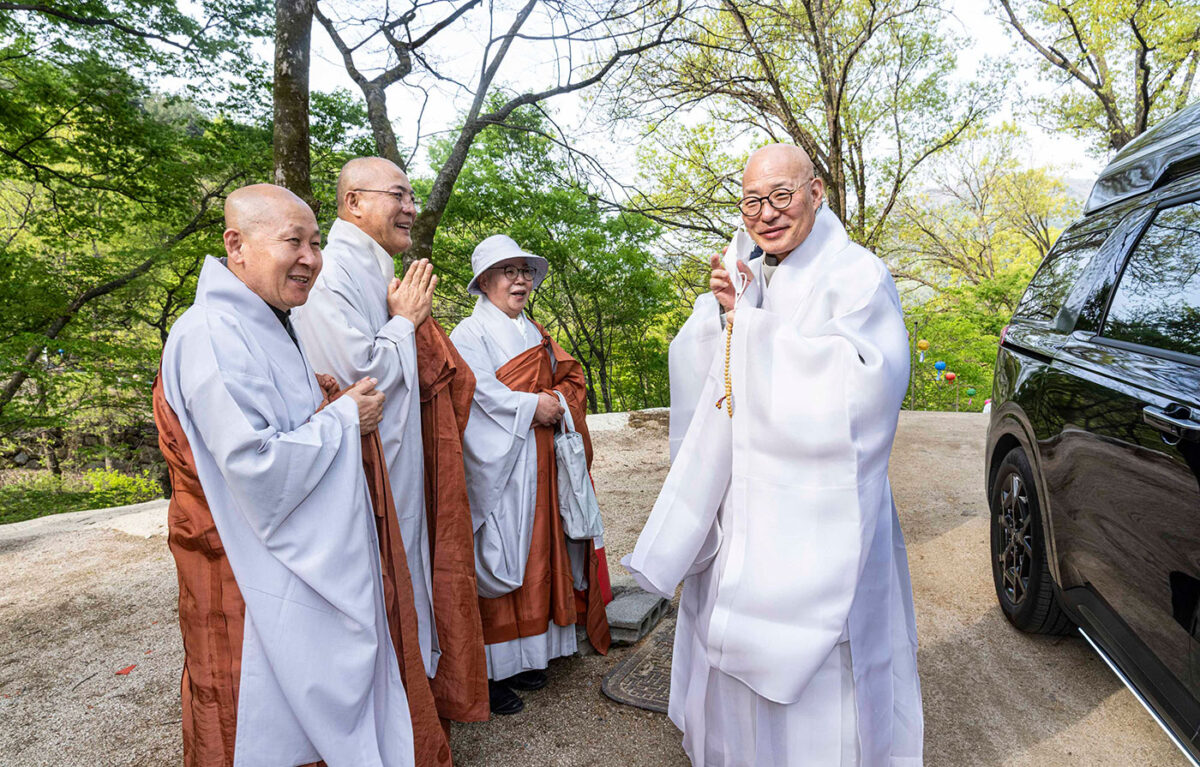 차문화대축전 2일 - 총무원장 진우스님 접견
