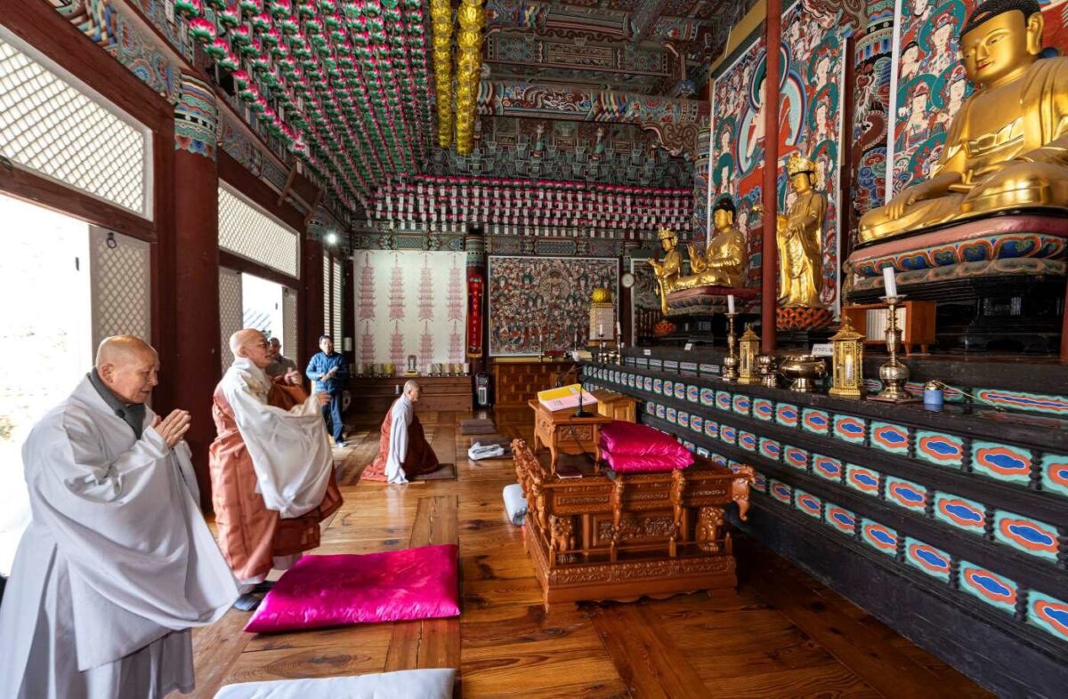 지하 법융대종사 5일차 - 총무원장 진우스님 접견