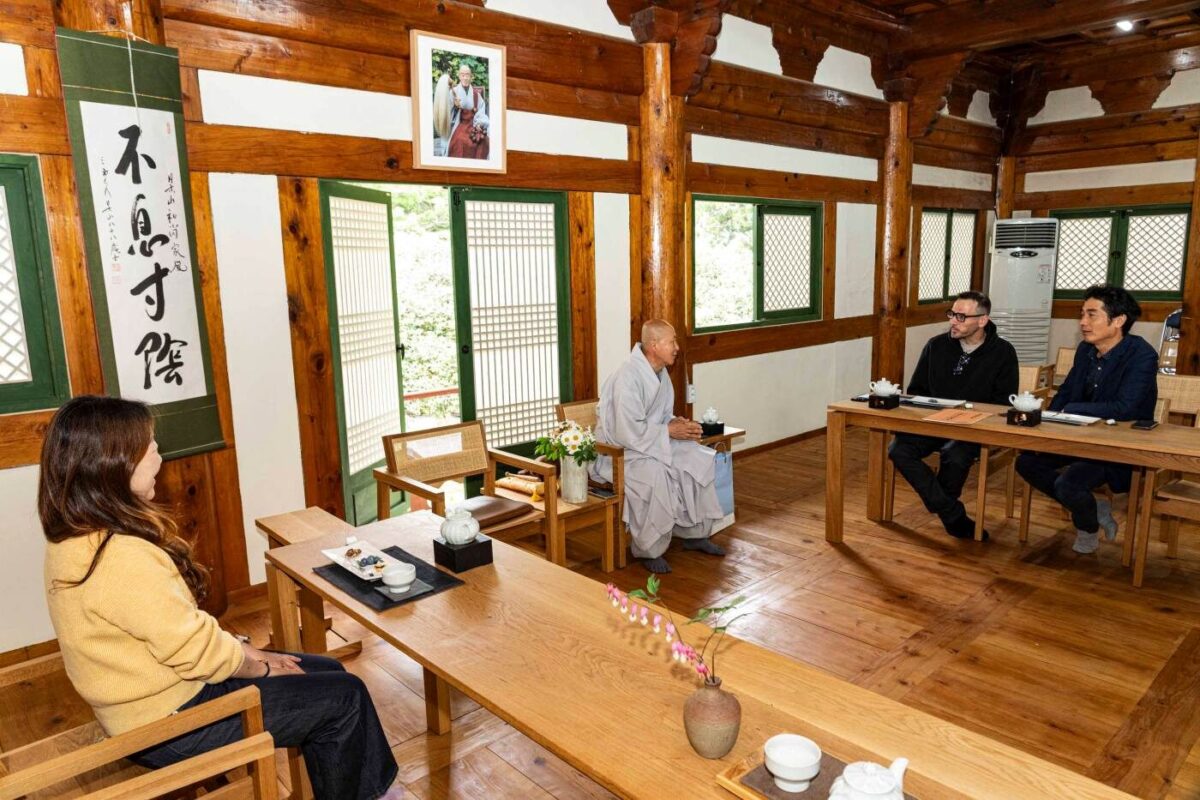 프랑스 차전문가 쌍계사 견학